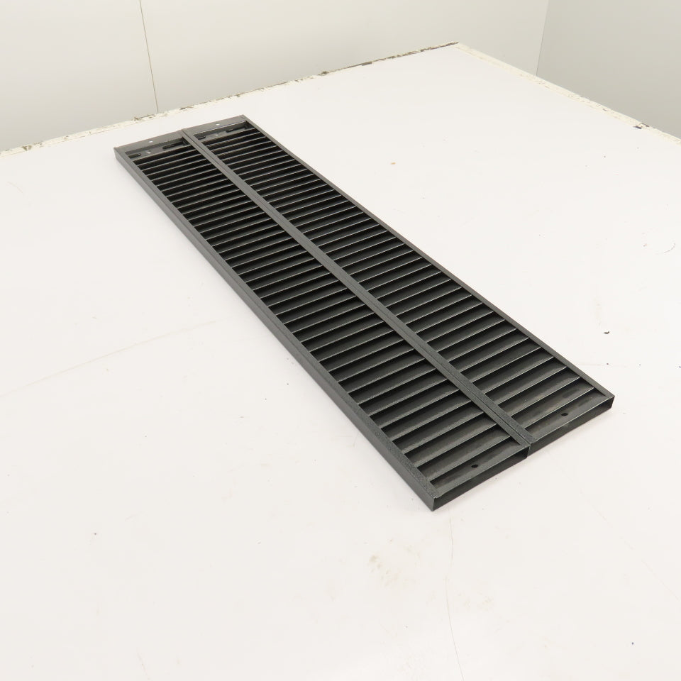 Dual Row 80 Pocket Grey Steel Wall Mount File Holder Organizer 32" H x 9" W
