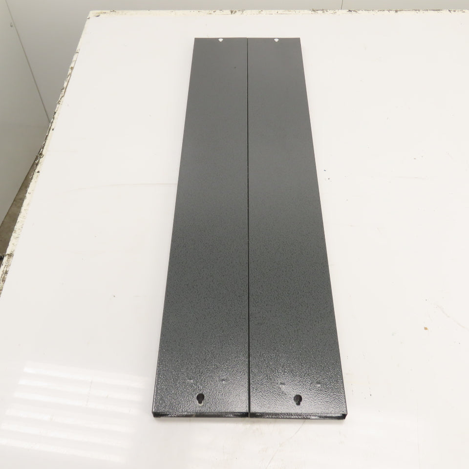 Dual Row 80 Pocket Grey Steel Wall Mount File Holder Organizer 32" H x 9" W