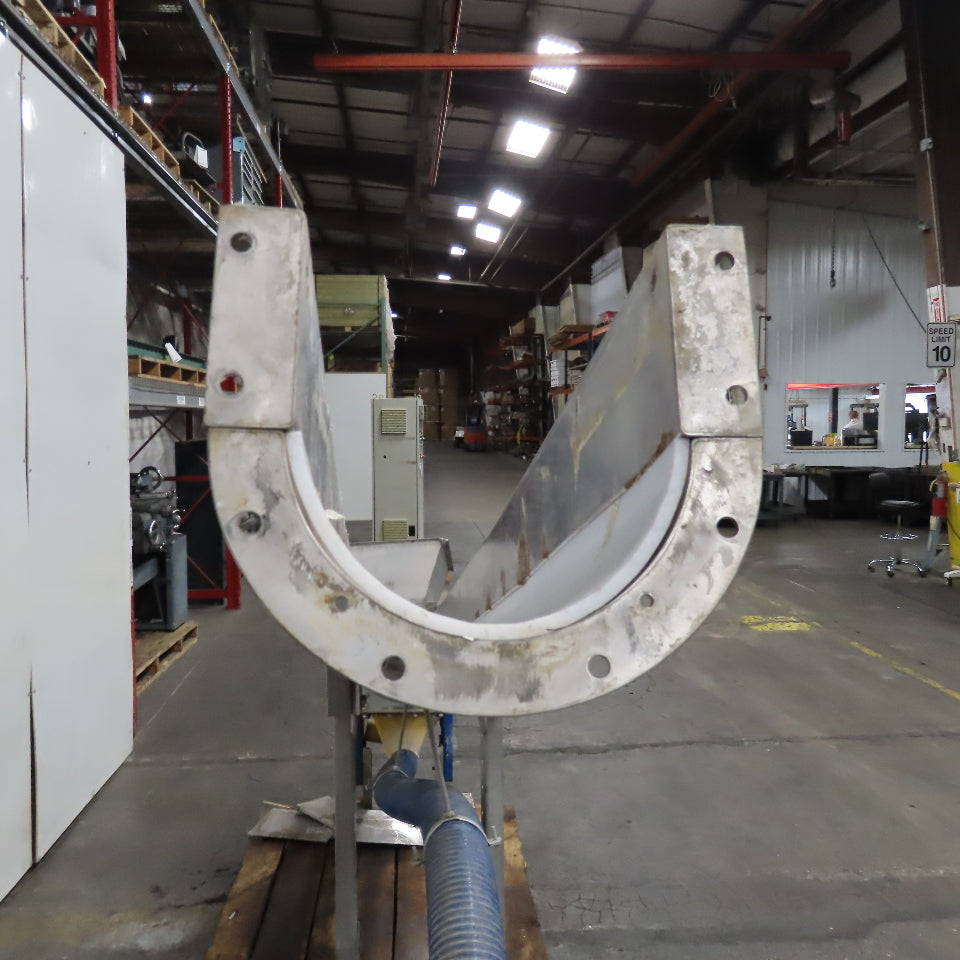 Enviro-Care Screw Conveyor Trough Frame Only Stainless Steel 5" x 127"