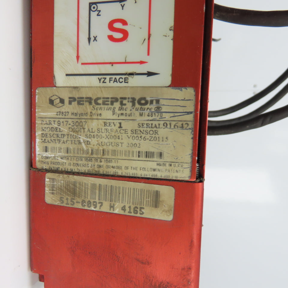 Perceptron 917-3007 Digital 2 TriCam Surface Sensor Rev 1 W/(2) 515-0095 Trilite