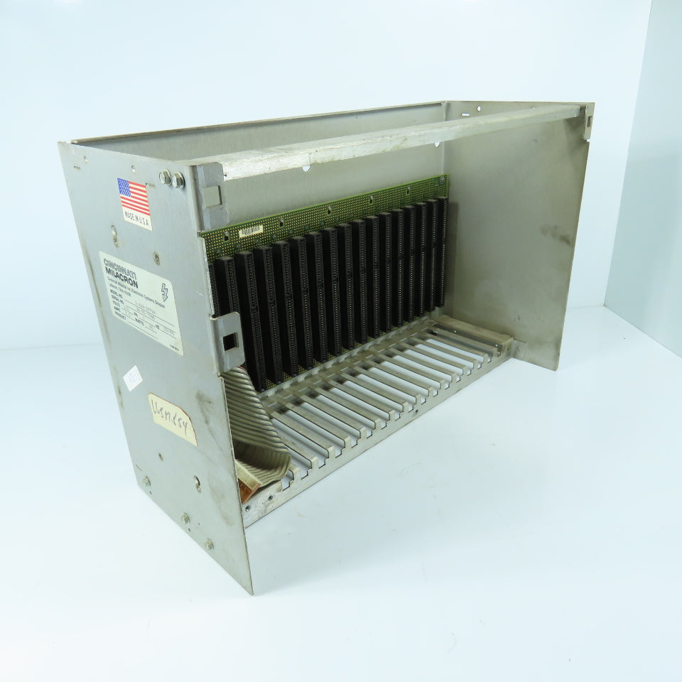 Cincinnati Milacron 3-424-2076A Industrial Card Cage Backplane Chassis 115V