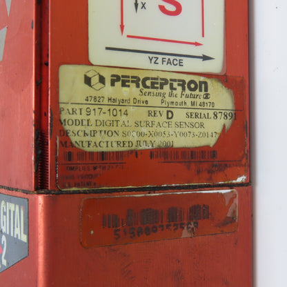 Perceptron 917-1014 Digital 2 TriCam Surface Sensor Rev D W/(2) 515-0095 Trilite