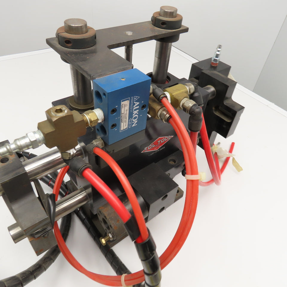 TDL Tool Single Head Pneumatic Drill Unit 3-5/8" Reach 1-5/8" Down Stroke