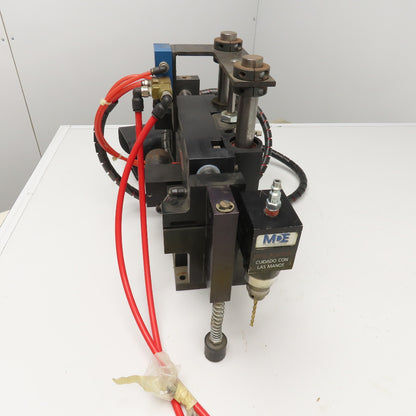 TDL Tool Single Head Pneumatic Drill Unit 3-5/8" Reach 1-5/8" Down Stroke