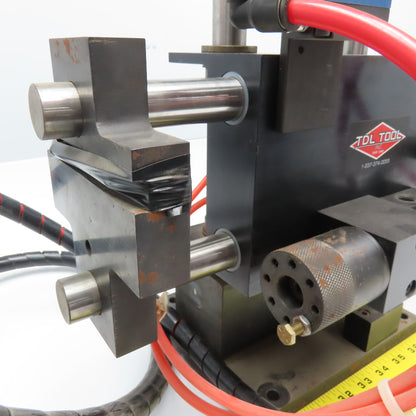 TDL Tool Single Head Pneumatic Drill Unit 3-5/8" Reach 1-5/8" Down Stroke