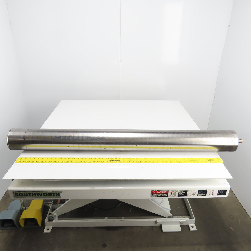 5-1/2" OD x 54-7/8" Face Gravity Roller Conveyor 57-1/8" OAL