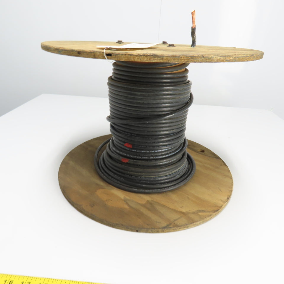 Essex 3AWG THHN/THWN/MTW Black Strand Copper Wire 600V 145'