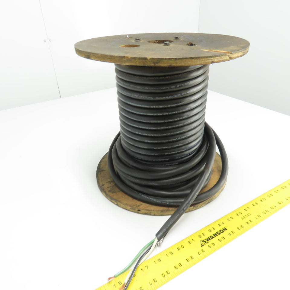 CCI Seoprene 12AWG 3/C Black Strand Copper Wire Water Resistant 600V 116'