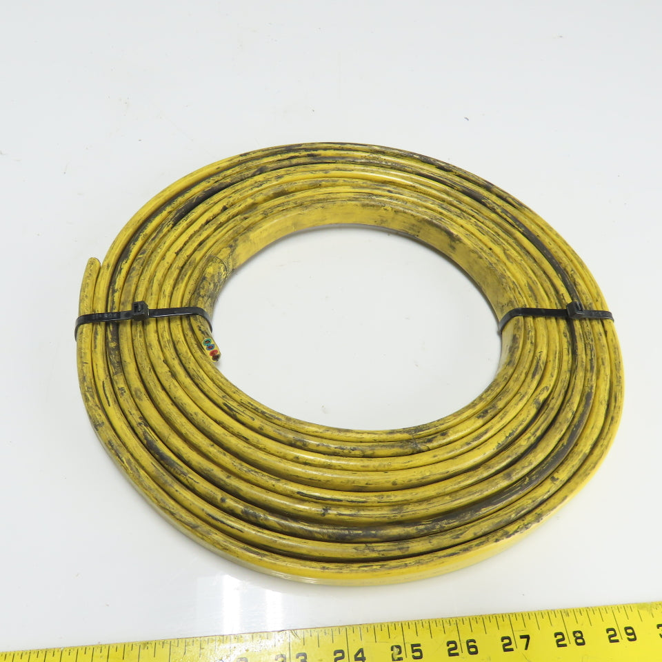 Duct-O-Wire 10AWG 4/C Yellow Stranded Copper Outdoor Flat Wire 600V 22'