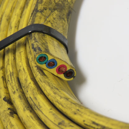 Duct-O-Wire 10AWG 4/C Yellow Stranded Copper Outdoor Flat Wire 600V 22'