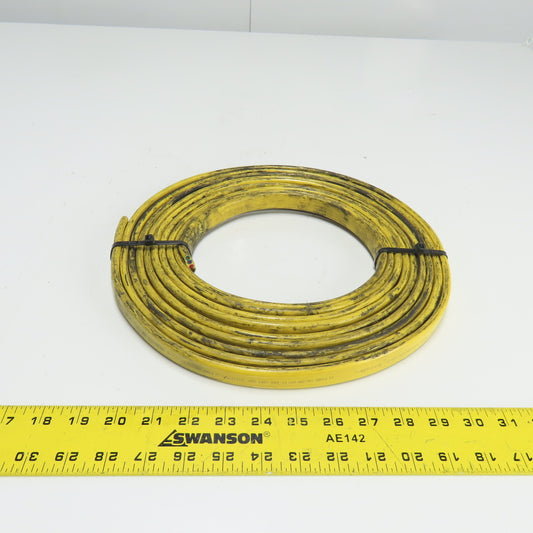 Duct-O-Wire 10AWG 4/C Yellow Stranded Copper Outdoor Flat Wire 600V 22'