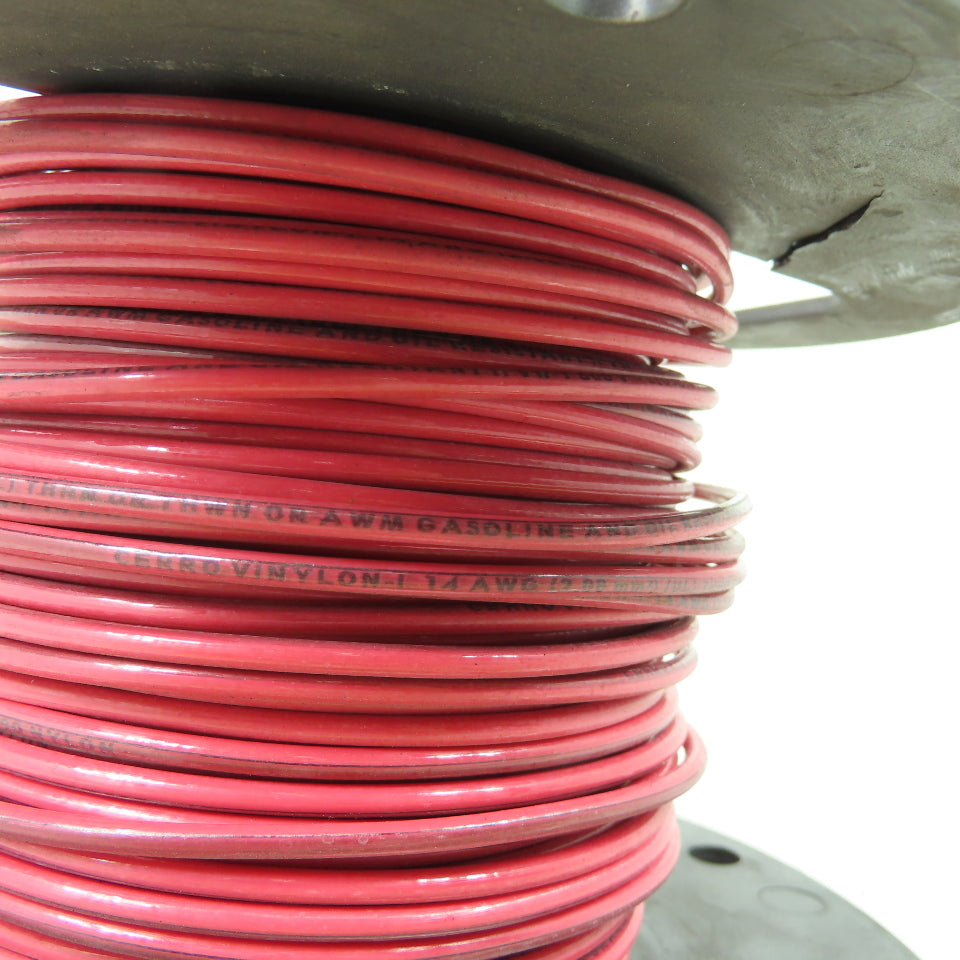 Cerro Vinylon 14AWG THHN/THWN/AWM Red Solid Copper Wire 600V 318'
