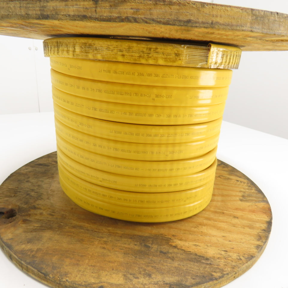 Duct-O-Wire 10AWG 4/C Yellow Stranded Copper Outdoor Flat Wire 600V 165'