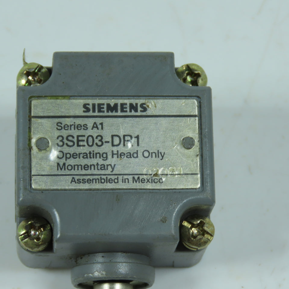 Siemens 3SE03-DR1 Series A1 Momentary Operating Head Only