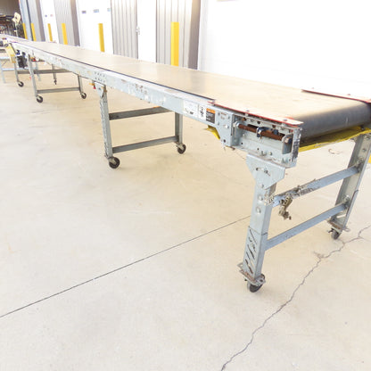 24" x 22' Slide Bed Conveyor Adjustable Speed 0-28FPM 115V 1Ph