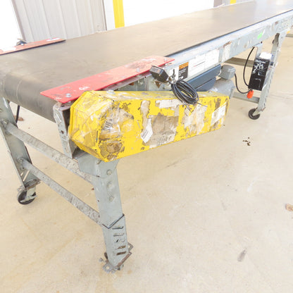24" x 22' Slide Bed Conveyor Adjustable Speed 0-28FPM 115V 1Ph