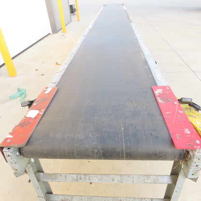 24" x 22' Slide Bed Conveyor Adjustable Speed 0-28FPM 115V 1Ph