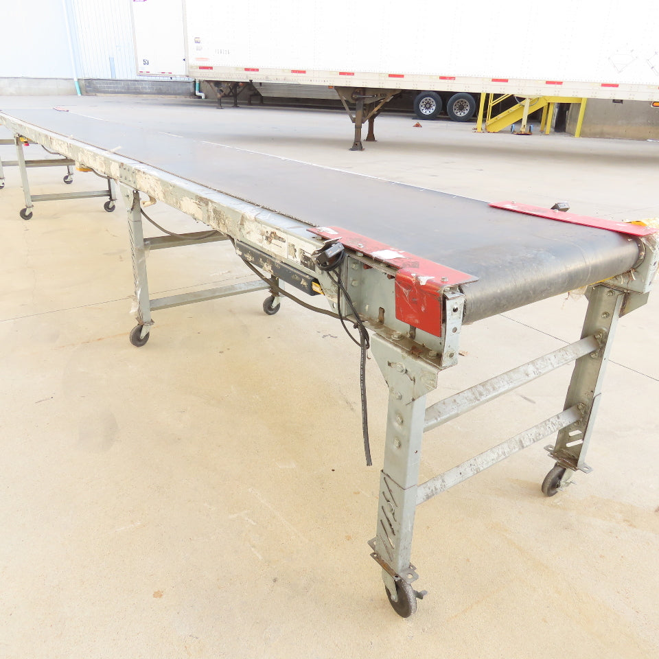24" x 22' Slide Bed Conveyor Adjustable Speed 0-28FPM 115V 1Ph