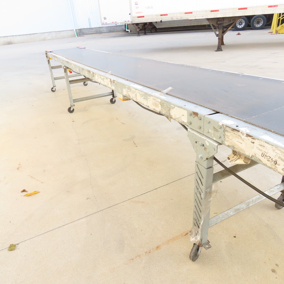 24" x 22' Slide Bed Conveyor Adjustable Speed 0-28FPM 115V 1Ph