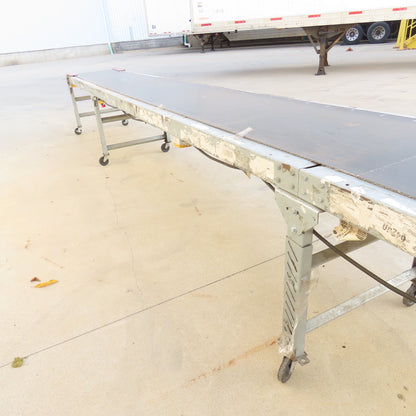 24" x 22' Slide Bed Conveyor Adjustable Speed 0-28FPM 115V 1Ph