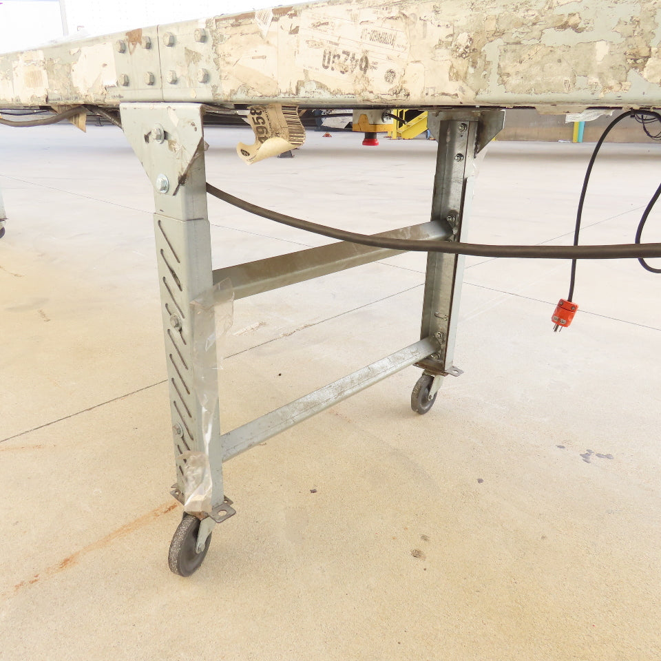 24" x 22' Slide Bed Conveyor Adjustable Speed 0-28FPM 115V 1Ph