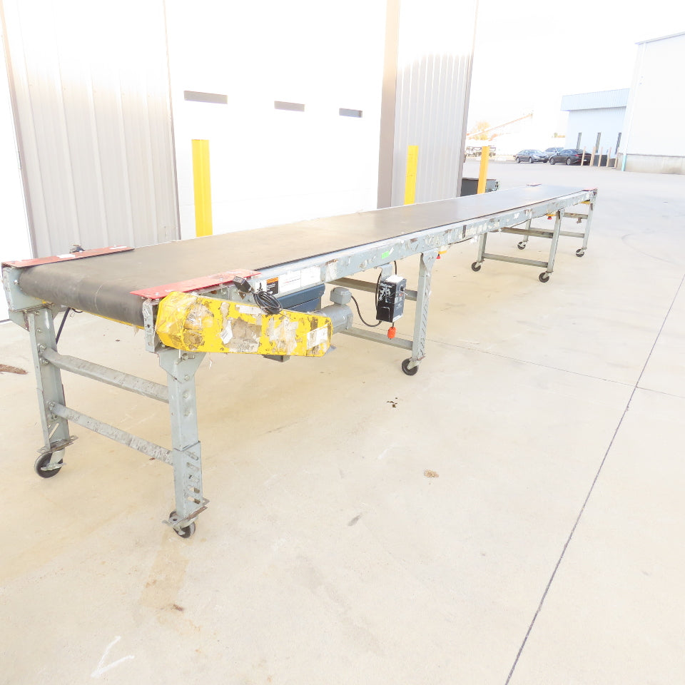 24" x 22' Slide Bed Conveyor Adjustable Speed 0-28FPM 115V 1Ph