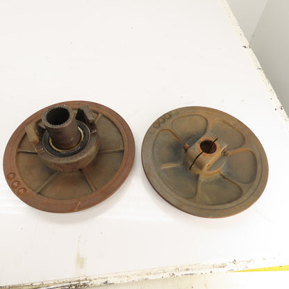 1-Groove Variable Speed Sheave Pulley 1-5/8" Bore 13" OD