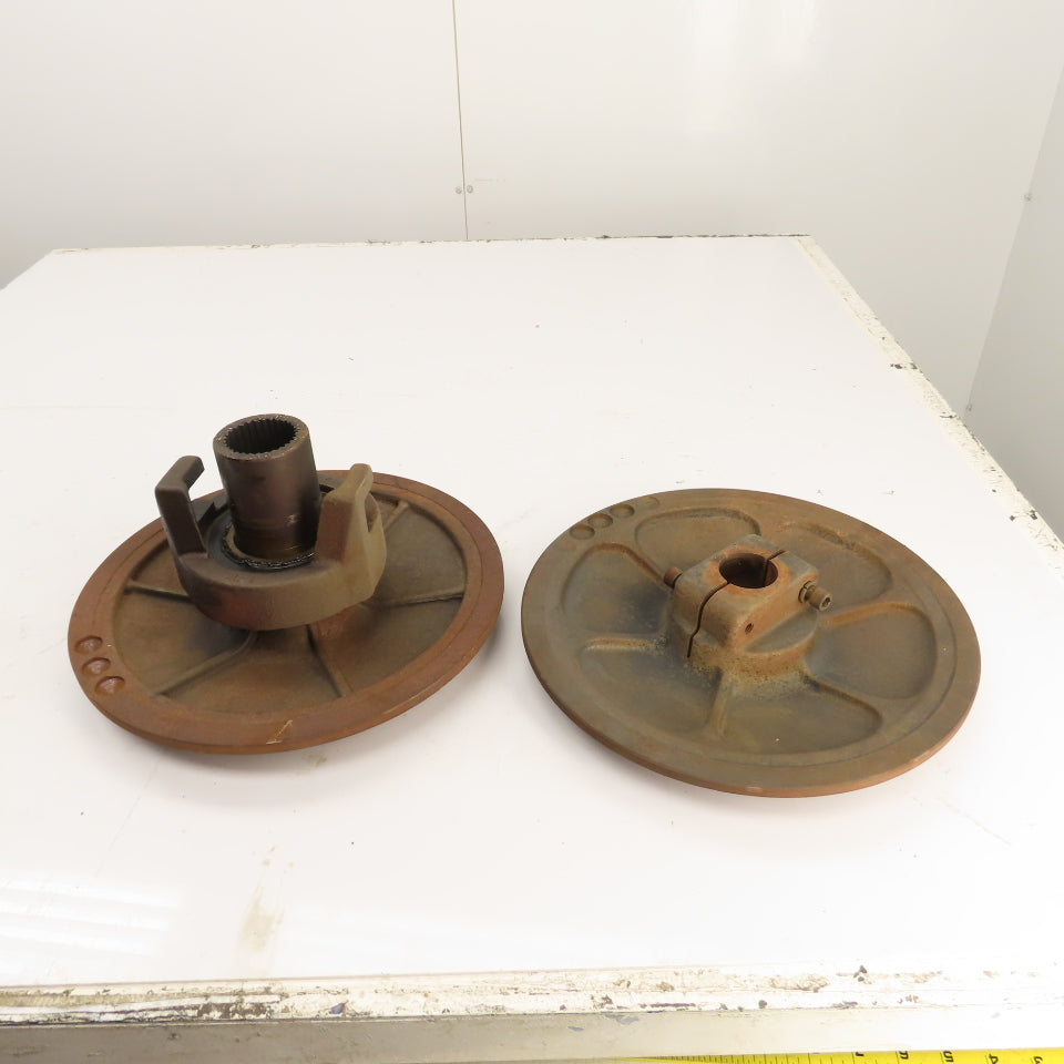 1-Groove Variable Speed Sheave Pulley 1-5/8" Bore 13" OD
