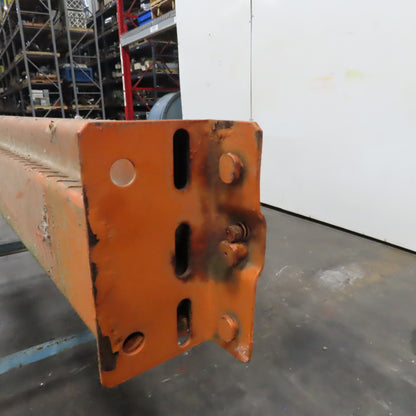 96" x 5-1/2" Shaved Pin/Teardrop Warehouse Pallet Racking Beam Shelf Support Arm