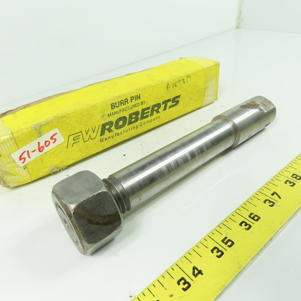 FW Roberts Burr Pin W/ Nut 7-3/4" OAL