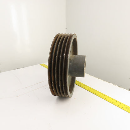 Cast Iron 8V V-Belt Pulley 5 Groove 16" OD 4" Wide 3-1/8" Bore