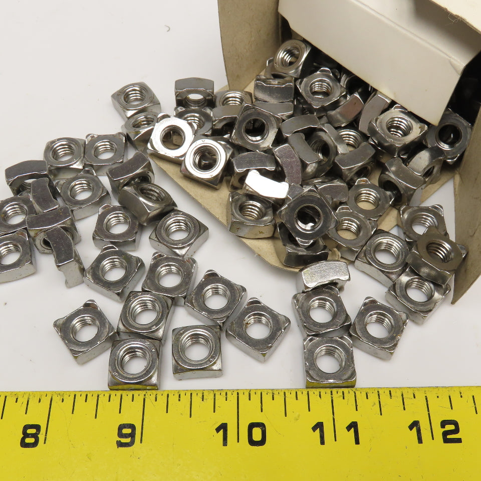 DIN 928 8mm x 1.25 Metric A2 Stainless Steel Square Weld Nuts Lot Of 200