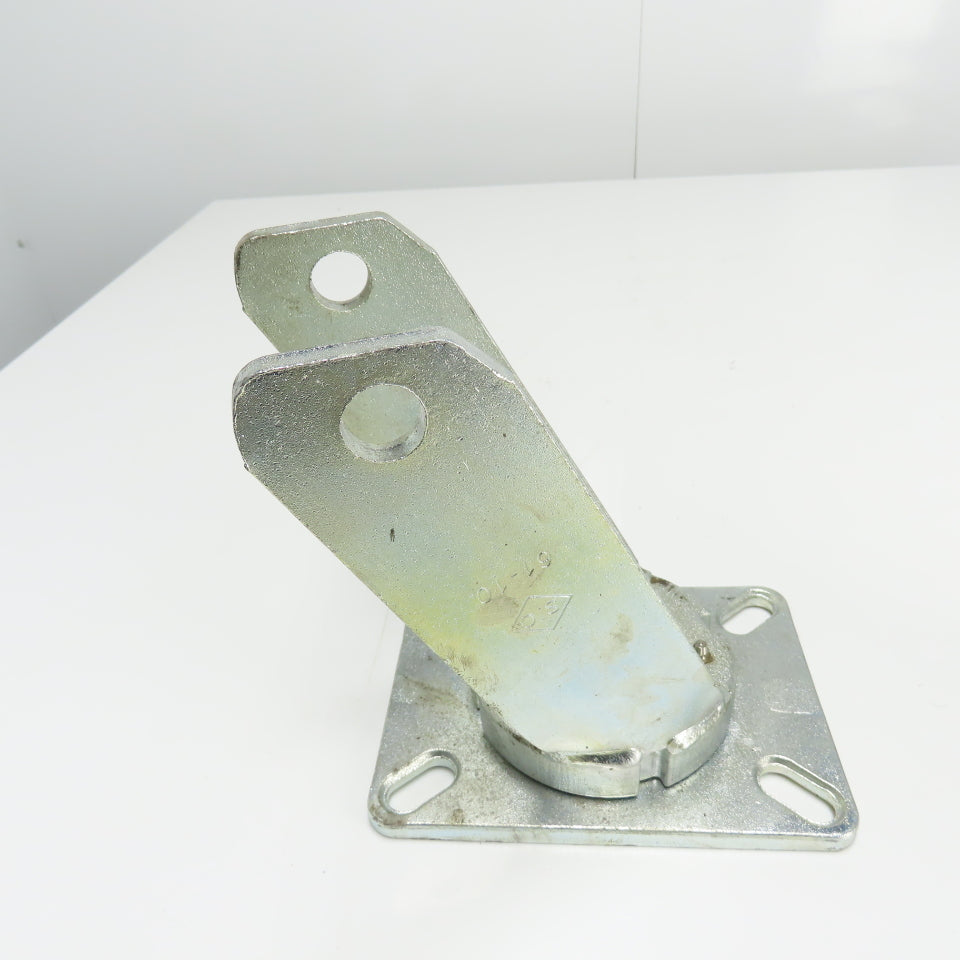 SC 61-80 8" OD x 3" Swivel Top Rubber Over Cast Iron Caster