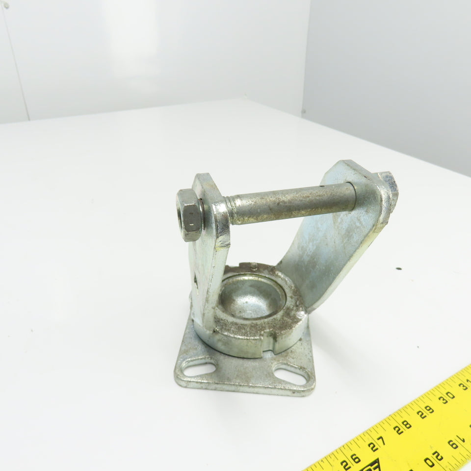SC 57-80 8" OD x 3" Swivel Top Rubber Over Cast Iron Caster