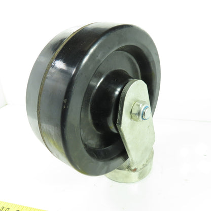 8" OD x 3" Swivel Top Caster 10" Tall W/ Brake