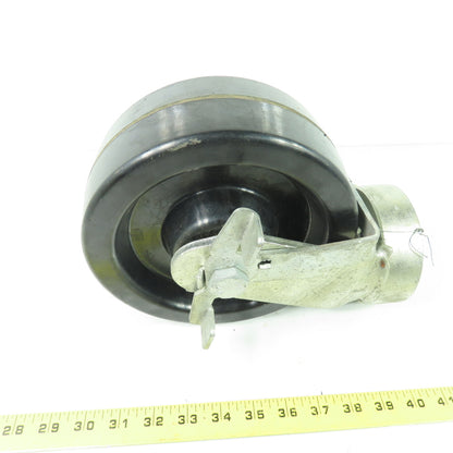 8" OD x 3" Swivel Top Caster 10" Tall W/ Brake