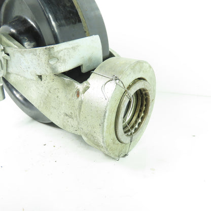8" OD x 3" Swivel Top Caster 10" Tall W/ Brake