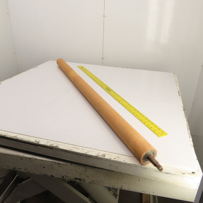 2-3/4"OD x 55" Rubber Clad Gravity Conveyor Roller 56" BF 20mm Shaft