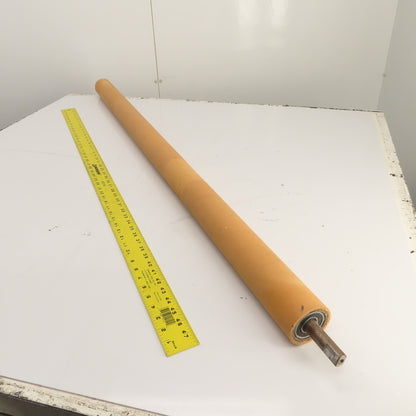 2-3/4"OD x 55" Rubber Clad Gravity Conveyor Roller 56" BF 20mm Shaft