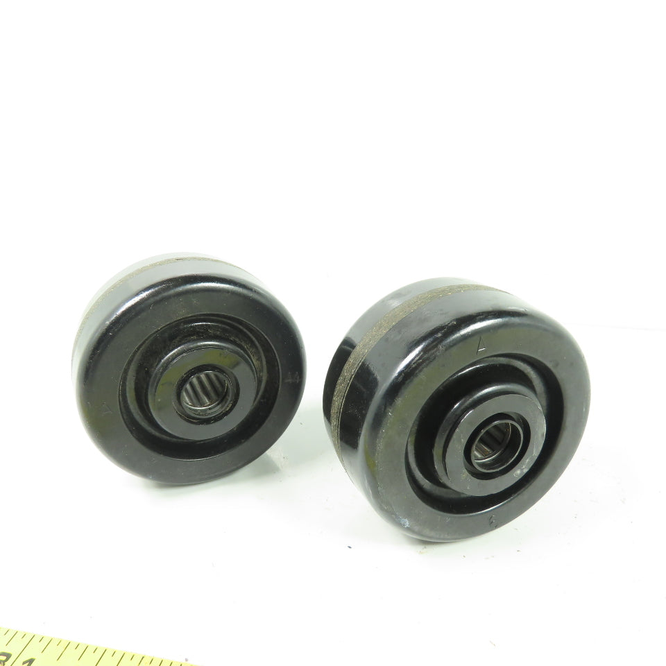 4" OD x 2" Caster 3/4" Bore Lot Of 2