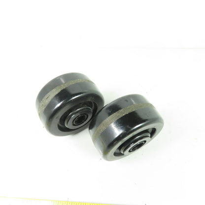 4" OD x 2" Caster 3/4" Bore Lot Of 2
