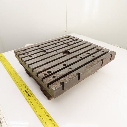 20" x 18" 2-3/16" Steel T-Slotted Workholding Jig Fixture Table (24mm Slots)