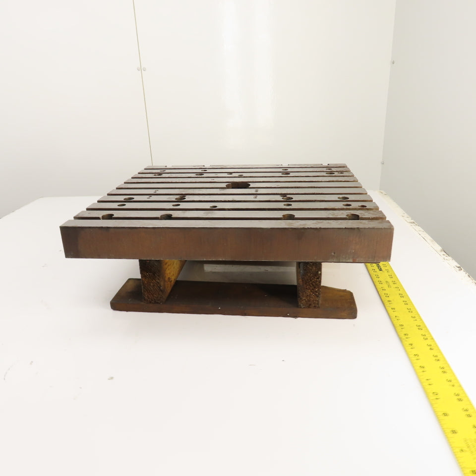 20" x 18" 2-3/16" Steel T-Slotted Workholding Jig Fixture Table (24mm Slots)