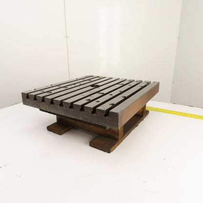 20" x 18" 2-3/16" Steel T-Slotted Workholding Jig Fixture Table (24mm Slots)