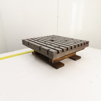 20" x 18" 2-3/16" Steel T-Slotted Workholding Jig Fixture Table (24mm Slots)