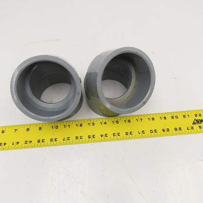 3-1/2" SCH80 Glue Socket Elbow 45° Lot Of 2