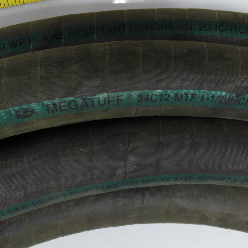 Gates 24C12-MFT Megatuff 1-1/2" Wire Braid Hose Flame Resistant 2500PSI Max 38'