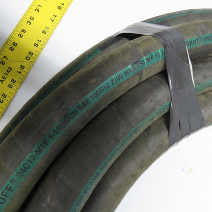 Gates 24C12-MFT Megatuff 1-1/2" Wire Braid Hose Flame Resistant 2500PSI Max 38'