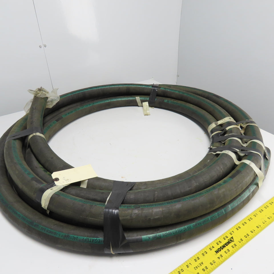 Gates 24C12-MFT Megatuff 1-1/2" Wire Braid Hose Flame Resistant 2500PSI Max 38'