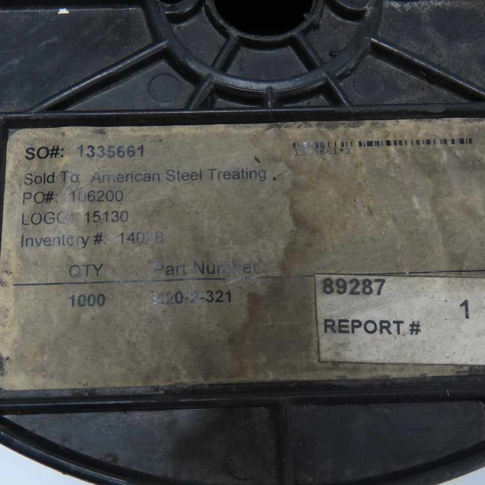 Pyromation K20-2-321 20AWG Thermocouple Wire Brown Solid 2-Wire 6LBS 440'